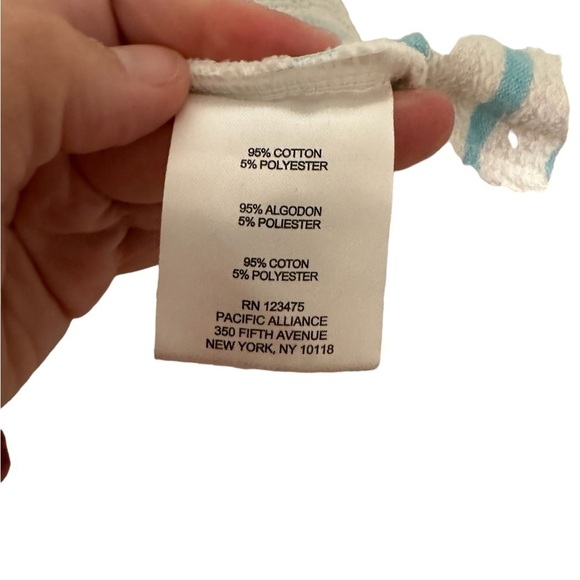 Jones New York Pullover Striped Teal Green and White Dolan Short Sleeve Size XL - Picture 6 of 8